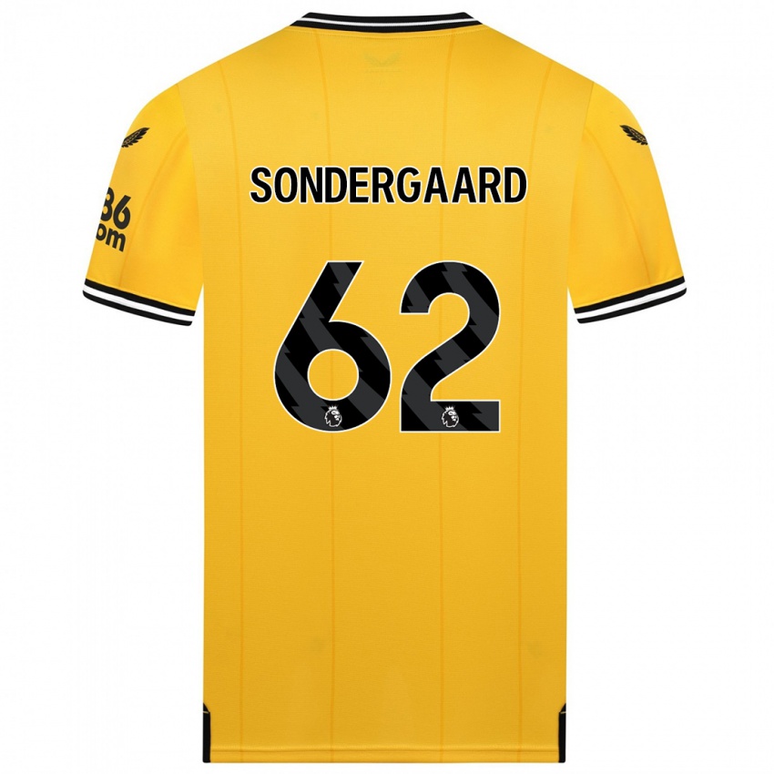 Enfant Maillot Andreas Sondergaard #62 Jaune Tenues Domicile 2023/24 T-Shirt Suisse