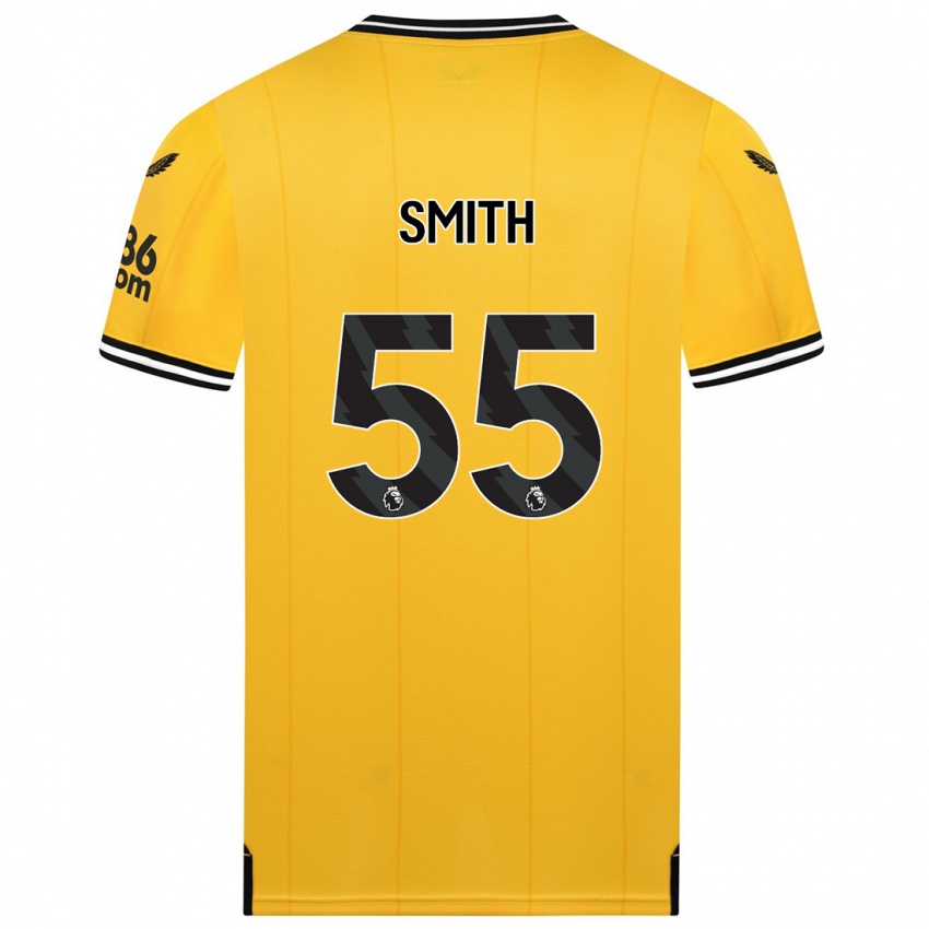 Enfant Maillot Jackson Smith #55 Jaune Tenues Domicile 2023/24 T-Shirt Suisse