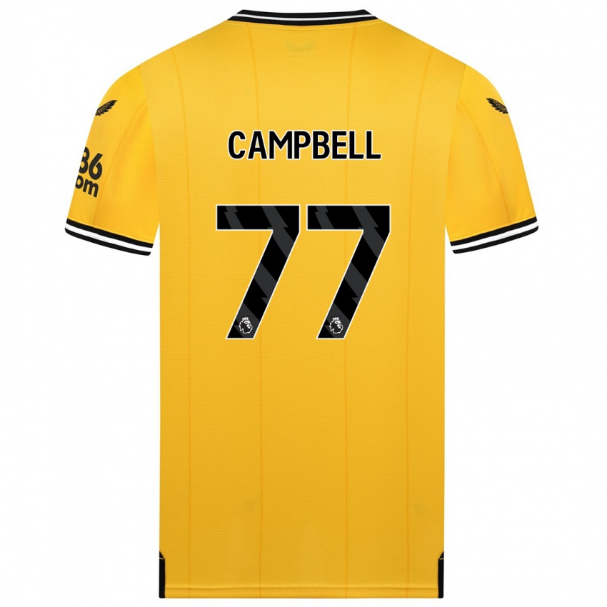 Enfant Maillot Chem Campbell #77 Jaune Tenues Domicile 2023/24 T-Shirt Suisse