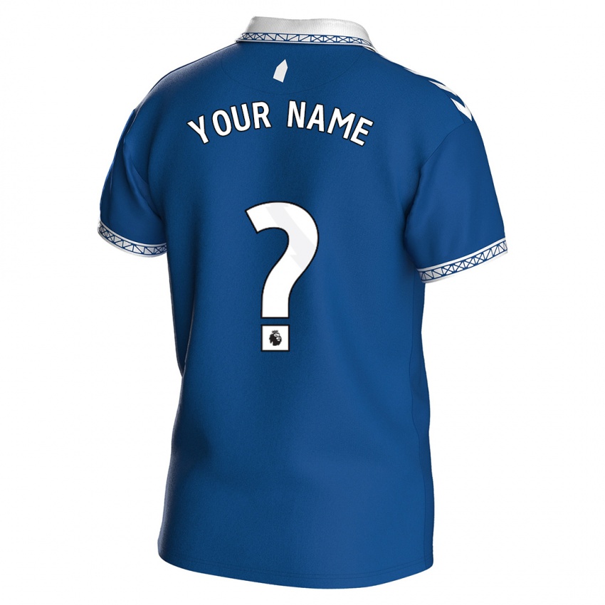 Enfant Maillot Votre Nom #0 Bleu Royal Tenues Domicile 2023/24 T-Shirt Suisse
