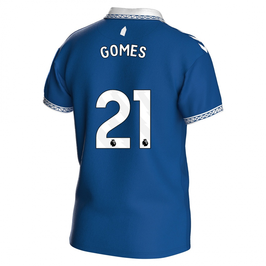 Enfant Maillot André Gomes #21 Bleu Royal Tenues Domicile 2023/24 T-Shirt Suisse
