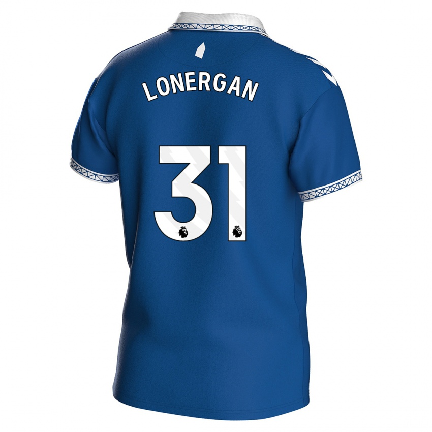 Enfant Maillot Andy Lonergan #31 Bleu Royal Tenues Domicile 2023/24 T-Shirt Suisse