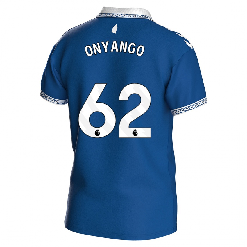 Enfant Maillot Tyler Onyango #62 Bleu Royal Tenues Domicile 2023/24 T-Shirt Suisse