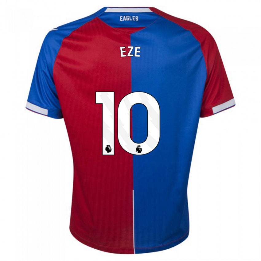 Kinder Eberechi Eze #10 Rot Blau Heimtrikot Trikot 2023/24 T-Shirt Schweiz