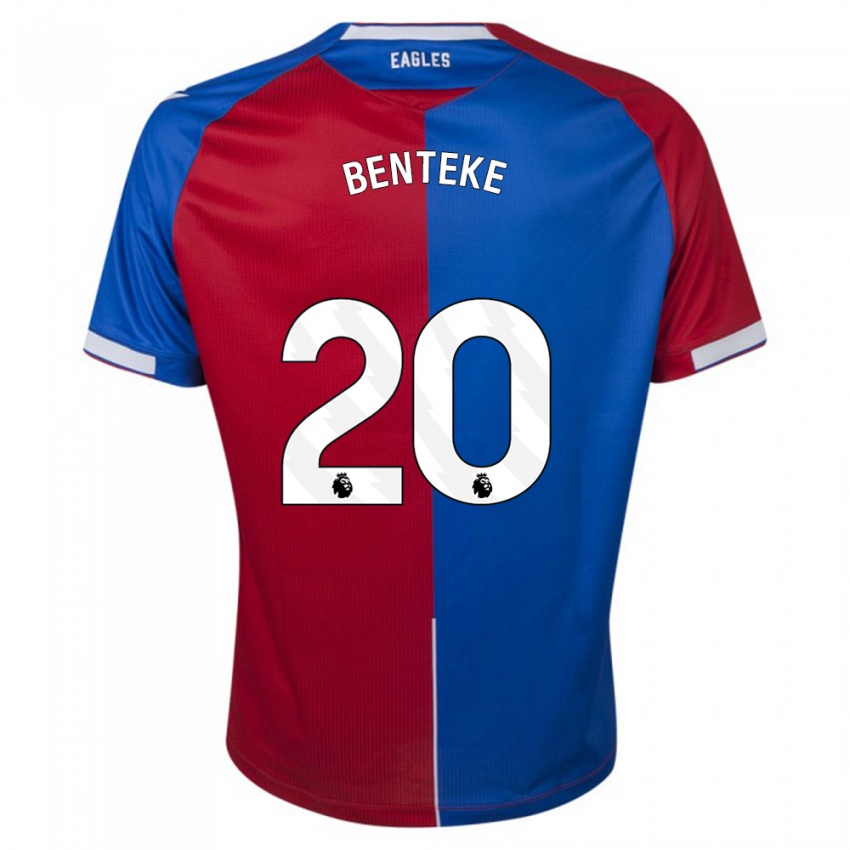 Enfant Maillot Christian Benteke #20 Rouge Bleu Tenues Domicile 2023/24 T-Shirt Suisse