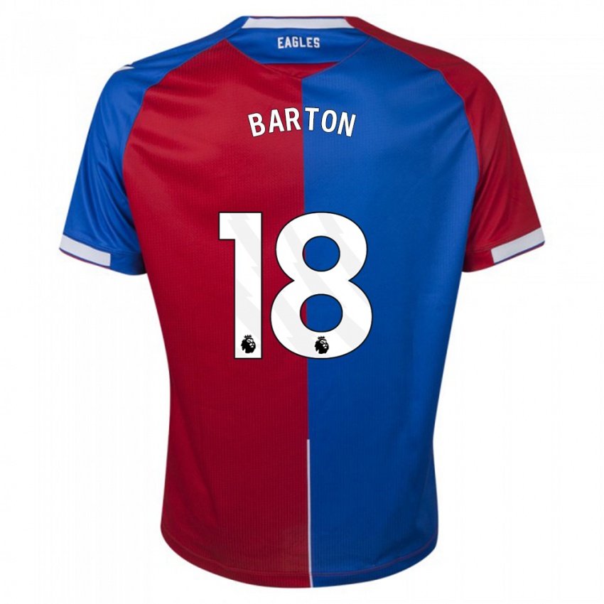 Kinder Kirsty Barton #18 Rot Blau Heimtrikot Trikot 2023/24 T-Shirt Schweiz
