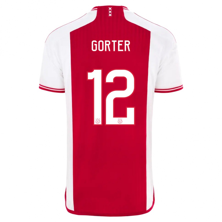 Kinder Jay Gorter #12 Rot-Weiss Heimtrikot Trikot 2023/24 T-Shirt Schweiz
