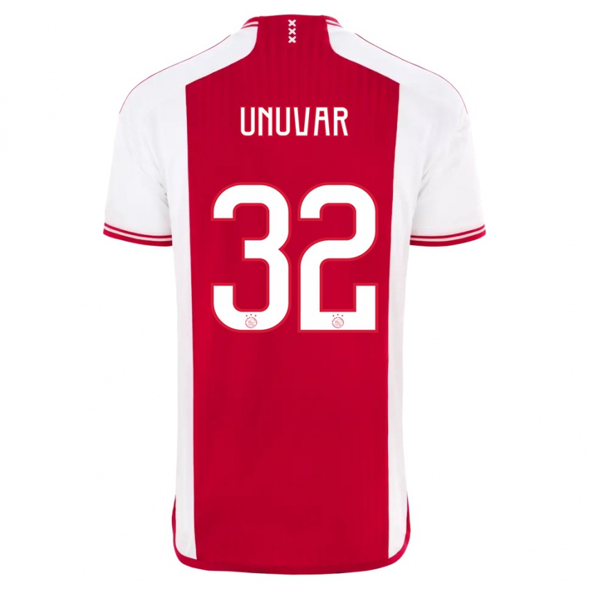 Enfant Maillot Naci Unuvar #32 Rouge Blanc Tenues Domicile 2023/24 T-Shirt Suisse