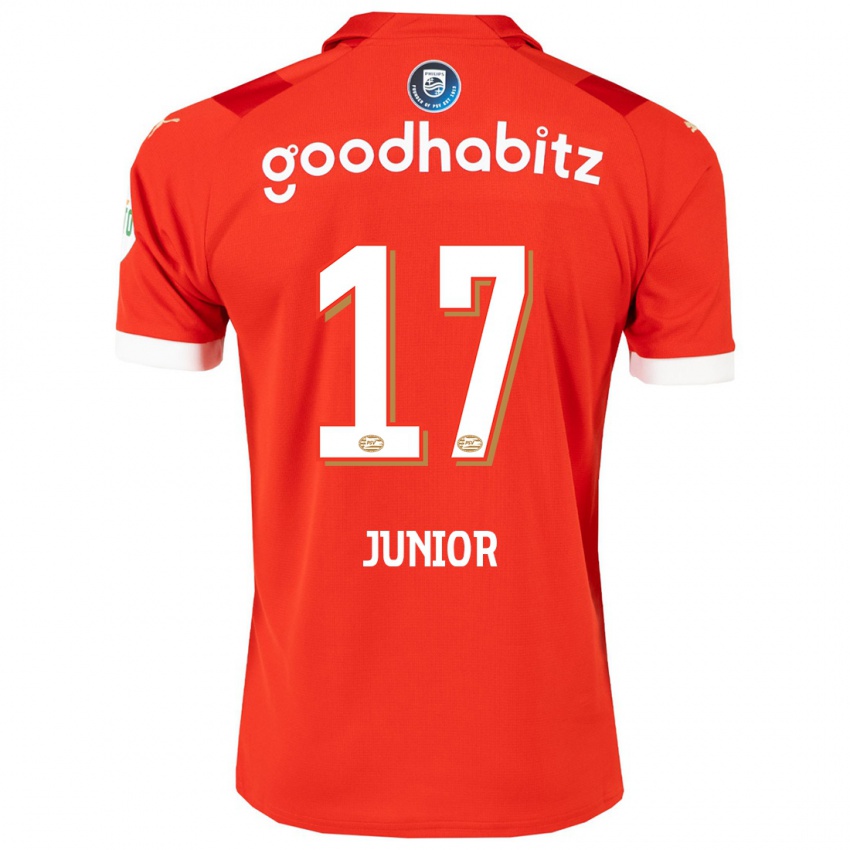 Enfant Maillot Mauro Junior #17 Rouge Tenues Domicile 2023/24 T-Shirt Suisse