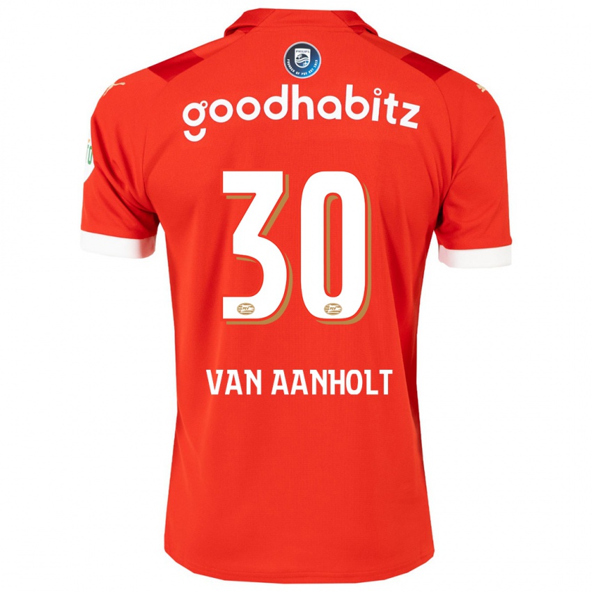 Enfant Maillot Patrick Van Aanholt #30 Rouge Tenues Domicile 2023/24 T-Shirt Suisse