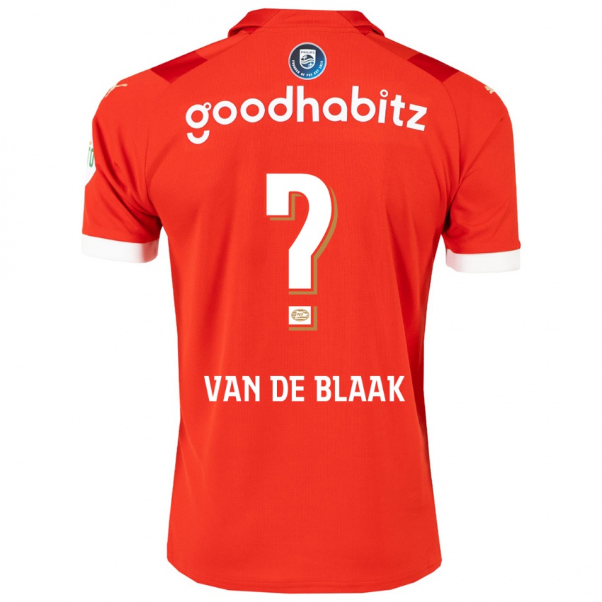 Enfant Maillot Emmanuel Van De Blaak #0 Rouge Tenues Domicile 2023/24 T-Shirt Suisse
