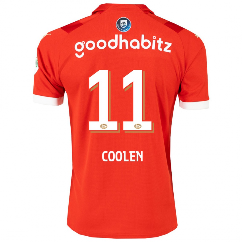 Enfant Maillot Nadia Coolen #11 Rouge Tenues Domicile 2023/24 T-Shirt Suisse