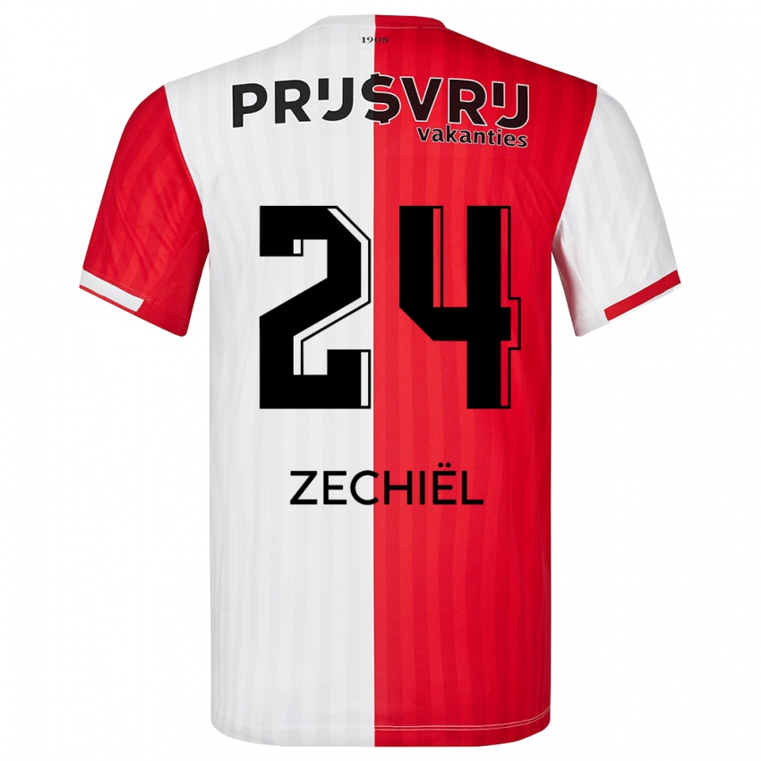 Kinder Gjivai Zechiel #24 Rot-Weiss Heimtrikot Trikot 2023/24 T-Shirt Schweiz