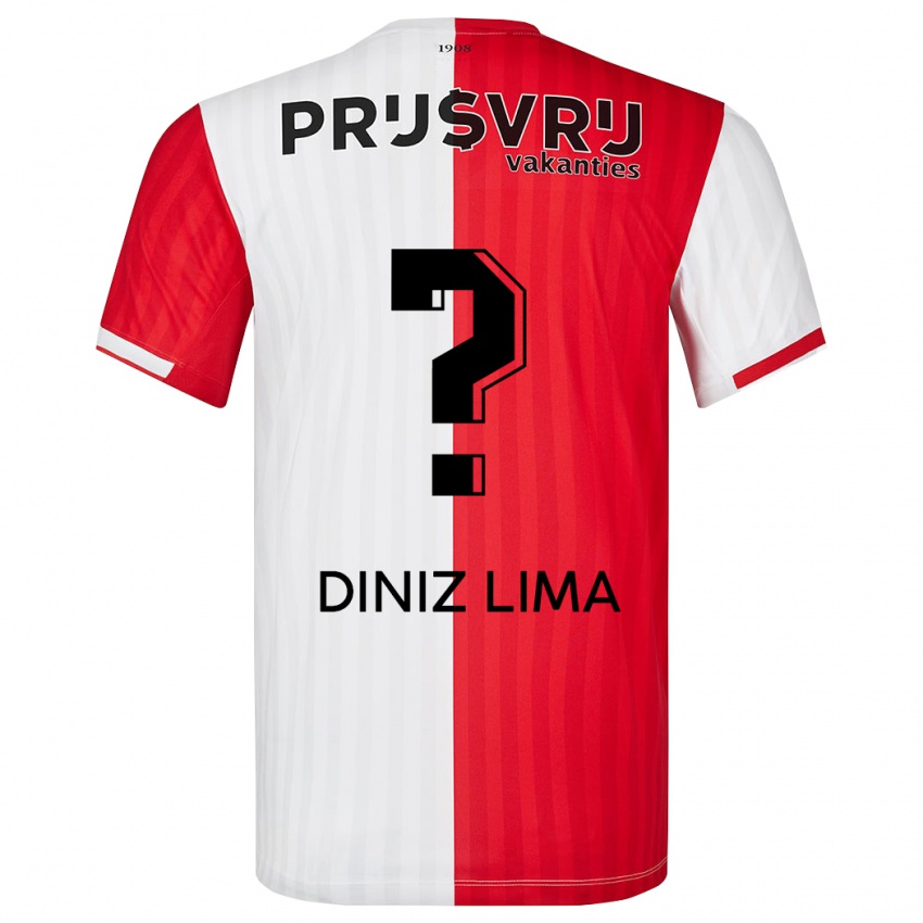 Kinder Lucas Diniz Lima #0 Rot-Weiss Heimtrikot Trikot 2023/24 T-Shirt Schweiz