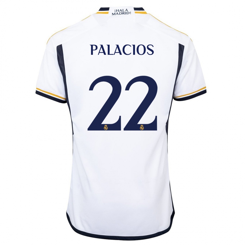 Enfant Maillot Cesar Palacios #22 Blanc Tenues Domicile 2023/24 T-Shirt Suisse