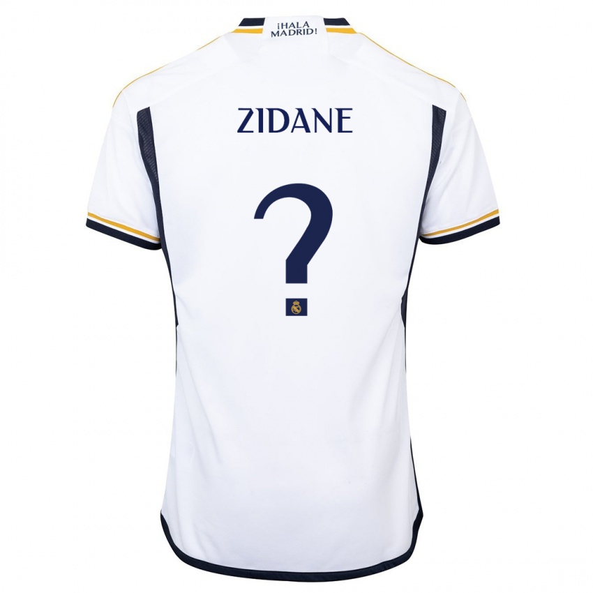 Enfant Maillot Elyaz Zidane #0 Blanc Tenues Domicile 2023/24 T-Shirt Suisse