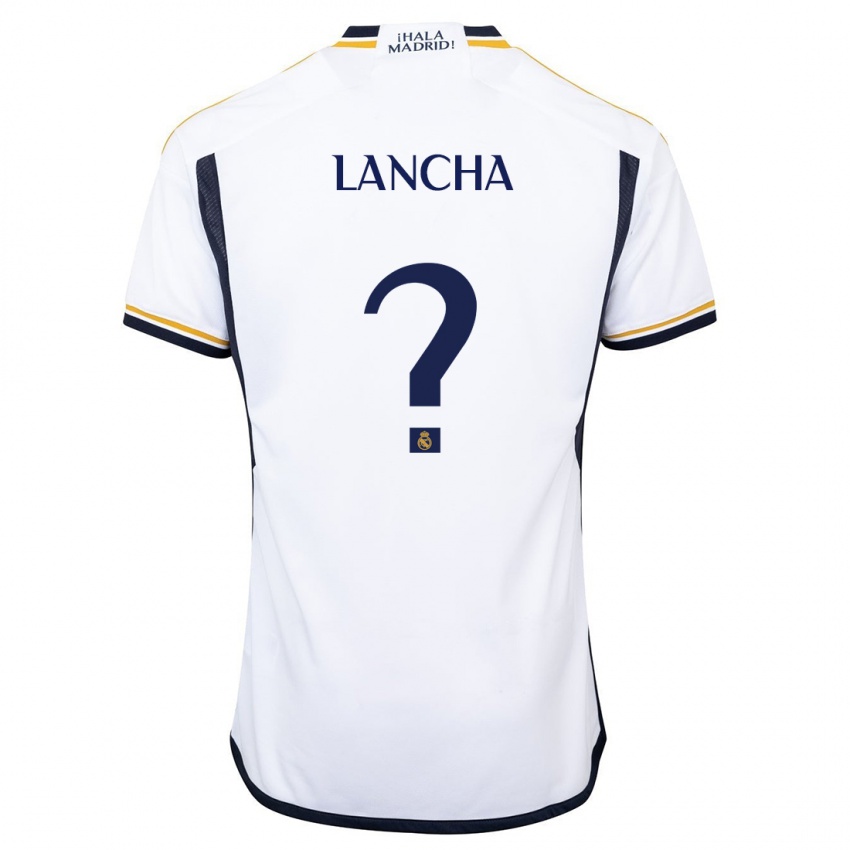Enfant Maillot Yeray Lancha #0 Blanc Tenues Domicile 2023/24 T-Shirt Suisse