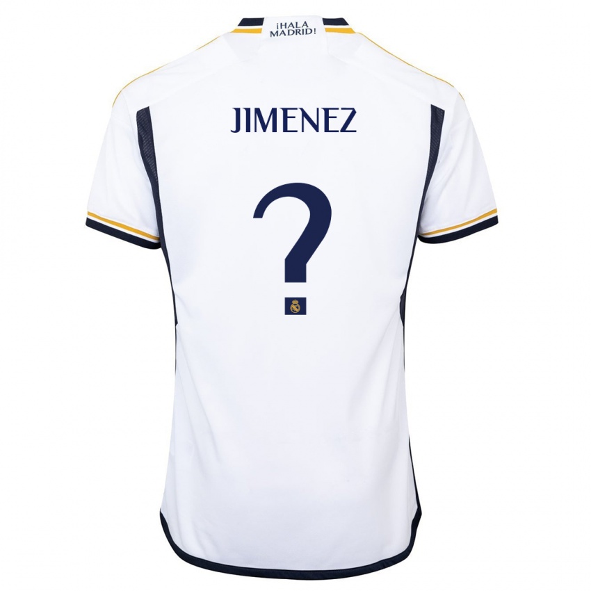 Enfant Maillot David Jimenez #0 Blanc Tenues Domicile 2023/24 T-Shirt Suisse
