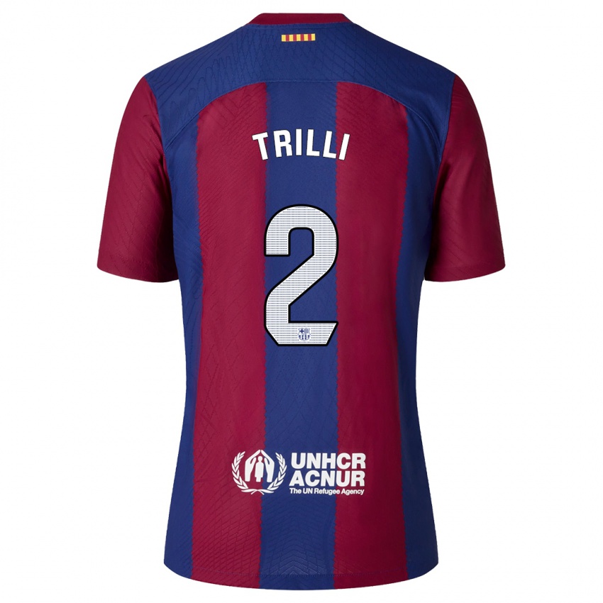Enfant Maillot Trilli #2 Rouge Bleu Tenues Domicile 2023/24 T-Shirt Suisse