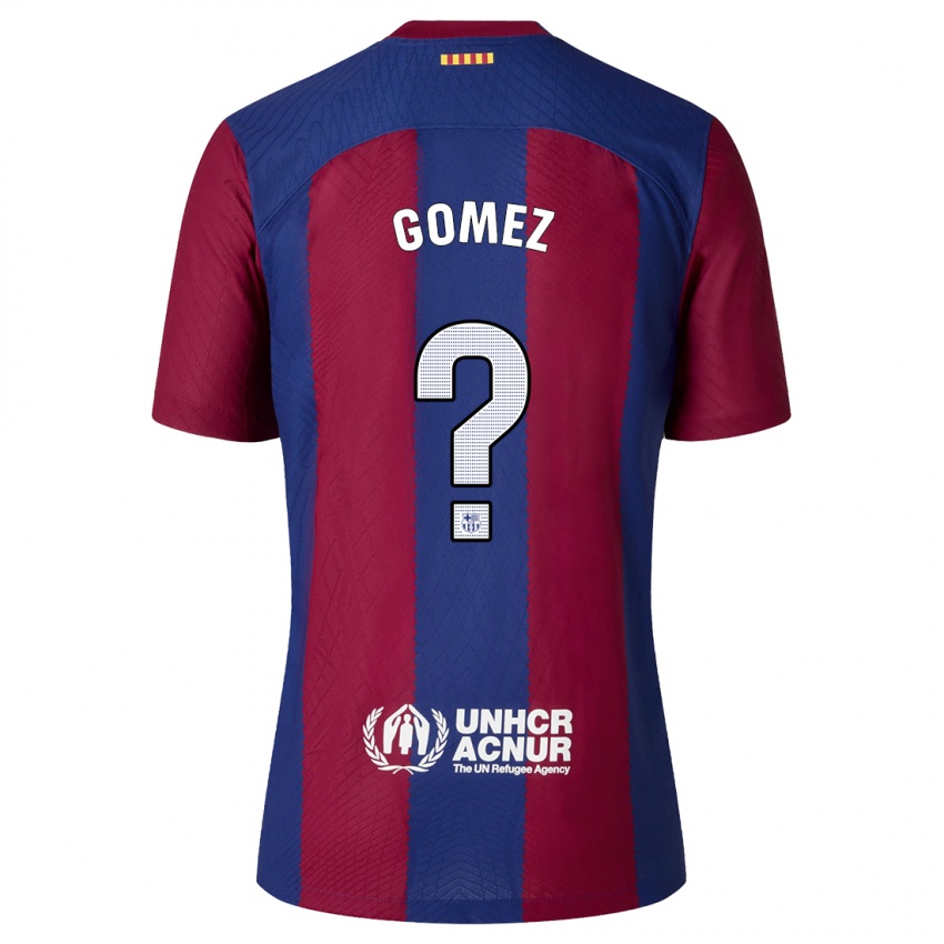 Enfant Maillot Antonio Gomez #0 Rouge Bleu Tenues Domicile 2023/24 T-Shirt Suisse