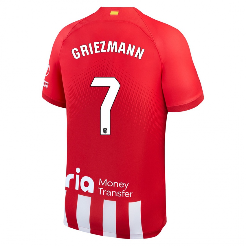 Kinder Antoine Griezmann #7 Rot-Weiss Heimtrikot Trikot 2023/24 T-Shirt Schweiz