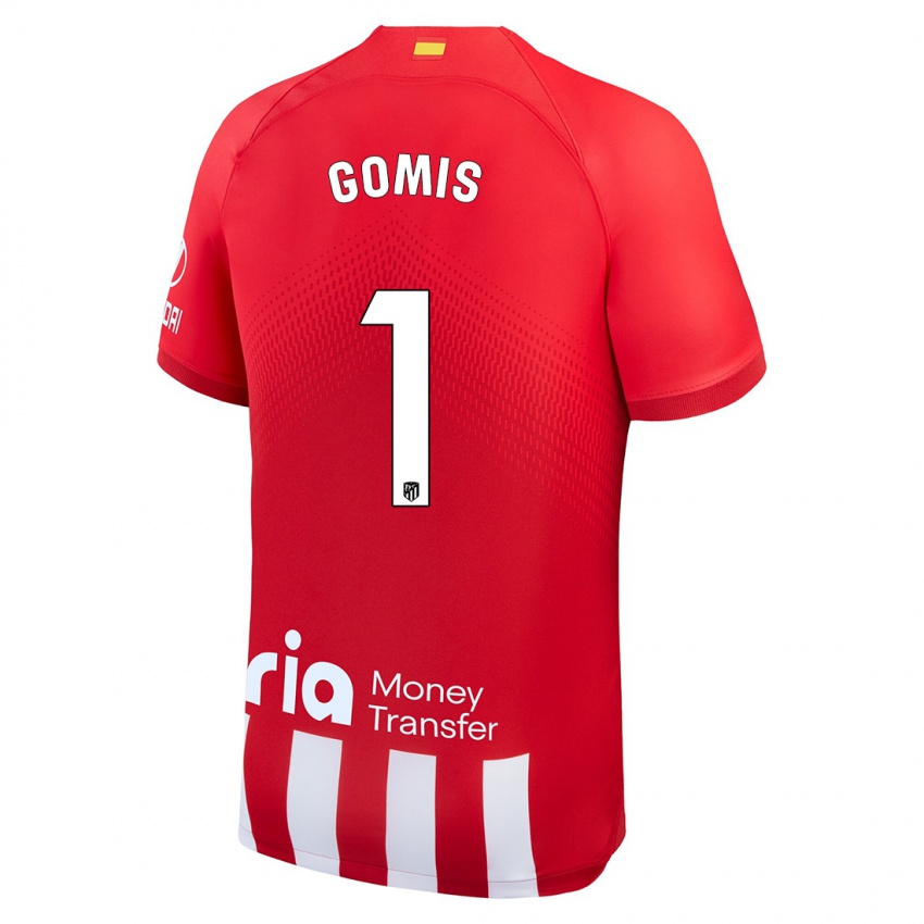 Kinder Antonio Gomis #1 Rot-Weiss Heimtrikot Trikot 2023/24 T-Shirt Schweiz
