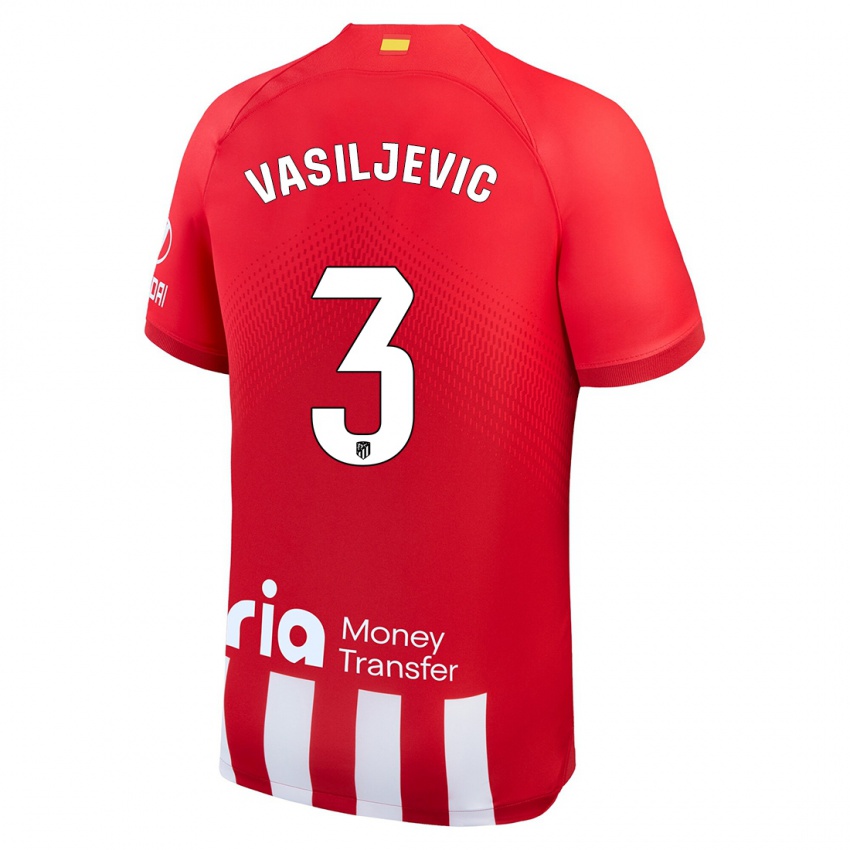 Kinder Ivan Vasiljevic #3 Rot-Weiss Heimtrikot Trikot 2023/24 T-Shirt Schweiz
