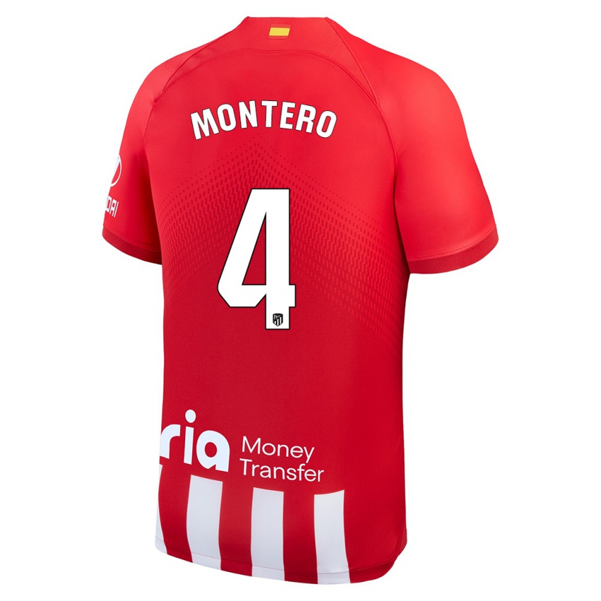 Kinder Francisco Montero #4 Rot-Weiss Heimtrikot Trikot 2023/24 T-Shirt Schweiz