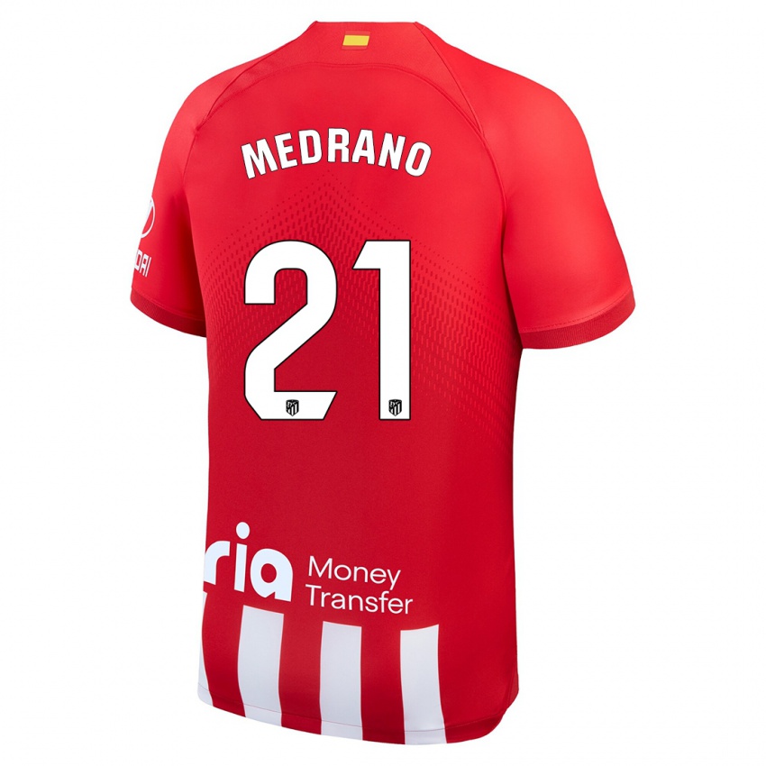Kinder Fernando Medrano #21 Rot-Weiss Heimtrikot Trikot 2023/24 T-Shirt Schweiz