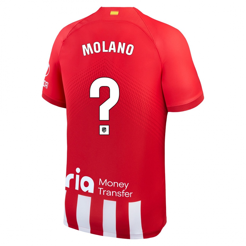 Enfant Maillot Sergio Molano #0 Rouge Blanc Tenues Domicile 2023/24 T-Shirt Suisse