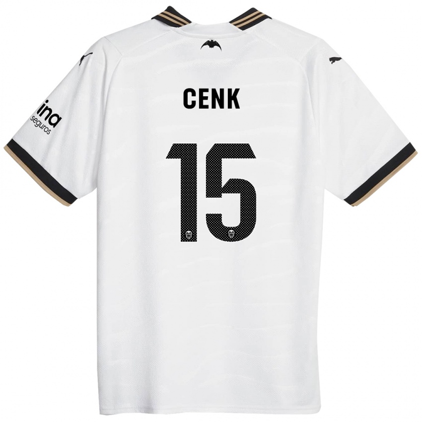 Enfant Maillot Cenk Ozkacar #15 Blanc Tenues Domicile 2023/24 T-Shirt Suisse