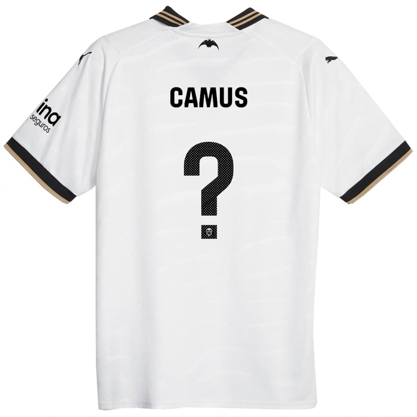 Enfant Maillot Marco Camus #0 Blanc Tenues Domicile 2023/24 T-Shirt Suisse