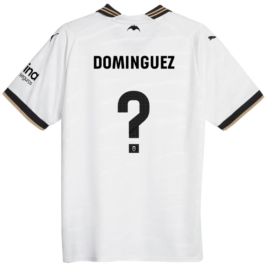 Enfant Maillot Mario Dominguez #0 Blanc Tenues Domicile 2023/24 T-Shirt Suisse