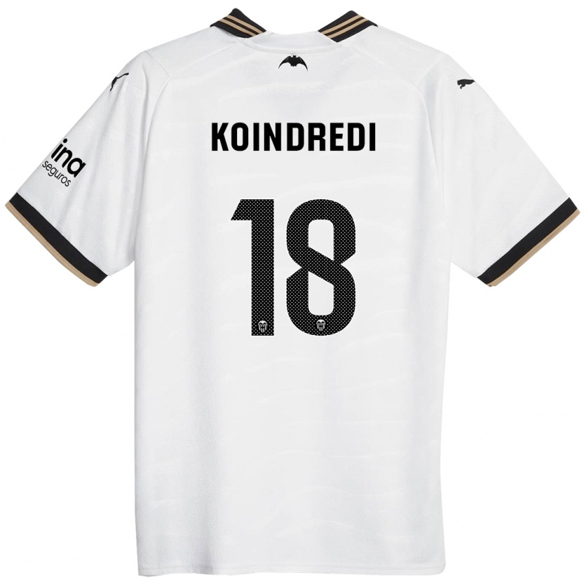 Enfant Maillot Koba Koindredi #18 Blanc Tenues Domicile 2023/24 T-Shirt Suisse