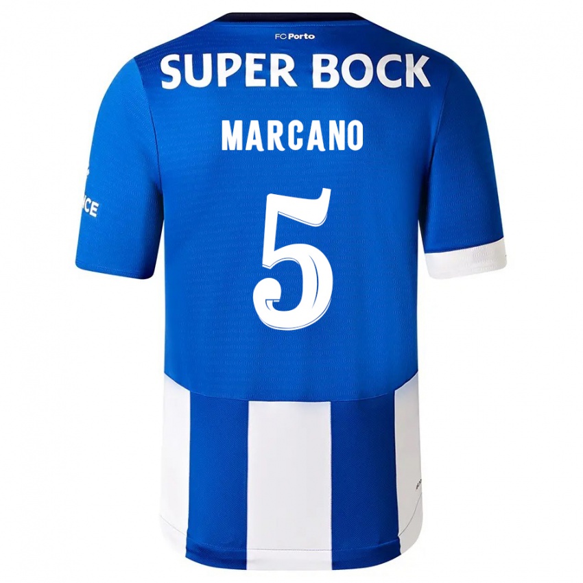 Kinder Ivan Marcano #5 Blau Weiss Heimtrikot Trikot 2023/24 T-Shirt Schweiz