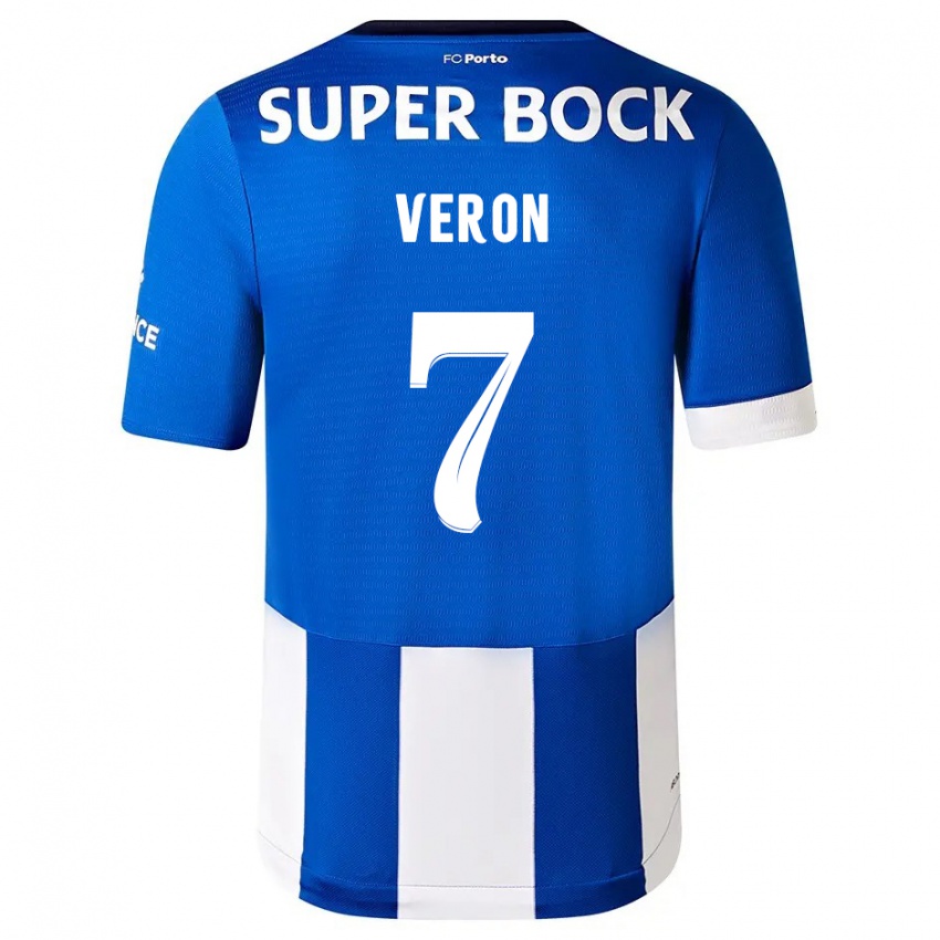 Kinder Gabriel Veron #7 Blau Weiss Heimtrikot Trikot 2023/24 T-Shirt Schweiz
