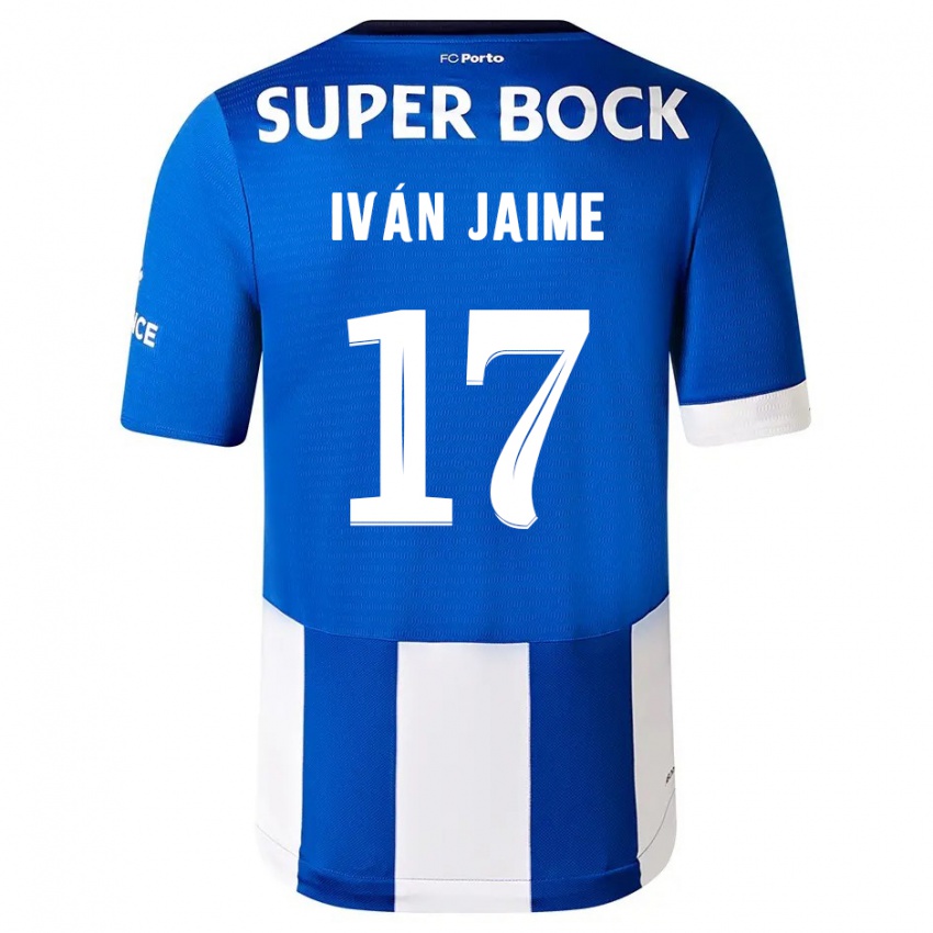 Kinder Iván Jaime #17 Blau Weiss Heimtrikot Trikot 2023/24 T-Shirt Schweiz