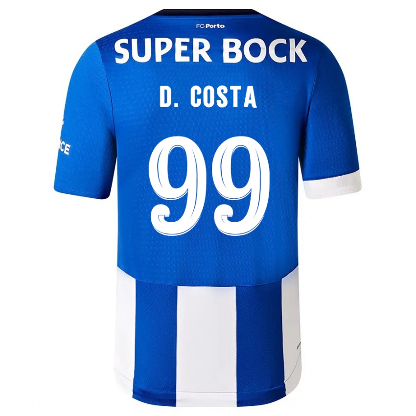 Kinder Diogo Costa #99 Blau Weiss Heimtrikot Trikot 2023/24 T-Shirt Schweiz