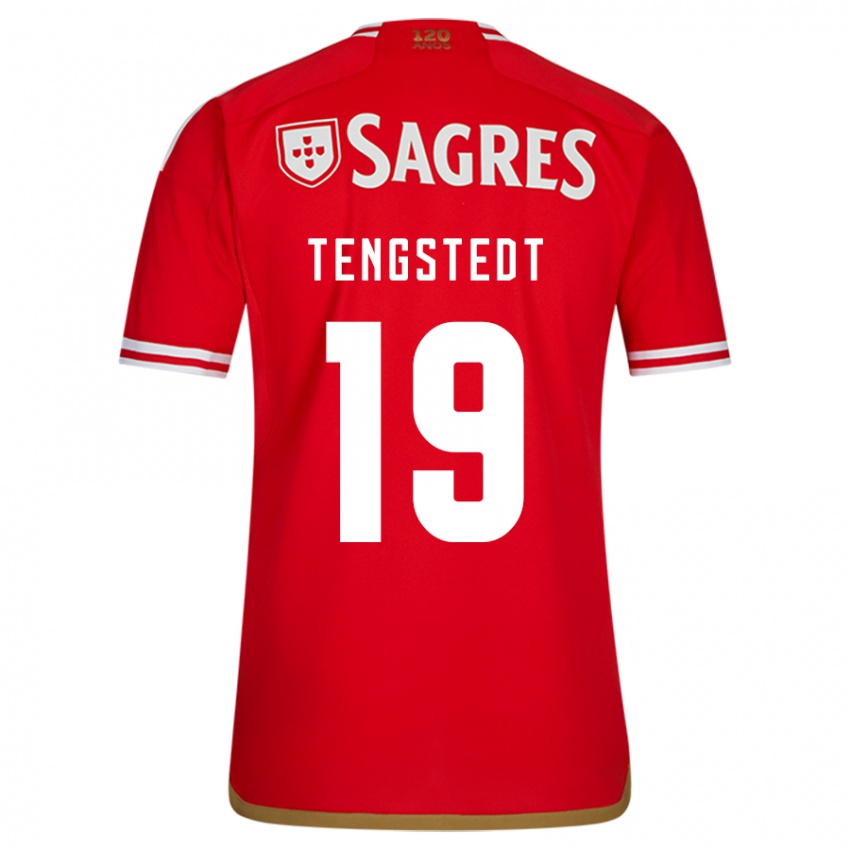 Enfant Maillot Casper Tengstedt #19 Rouge Tenues Domicile 2023/24 T-Shirt Suisse