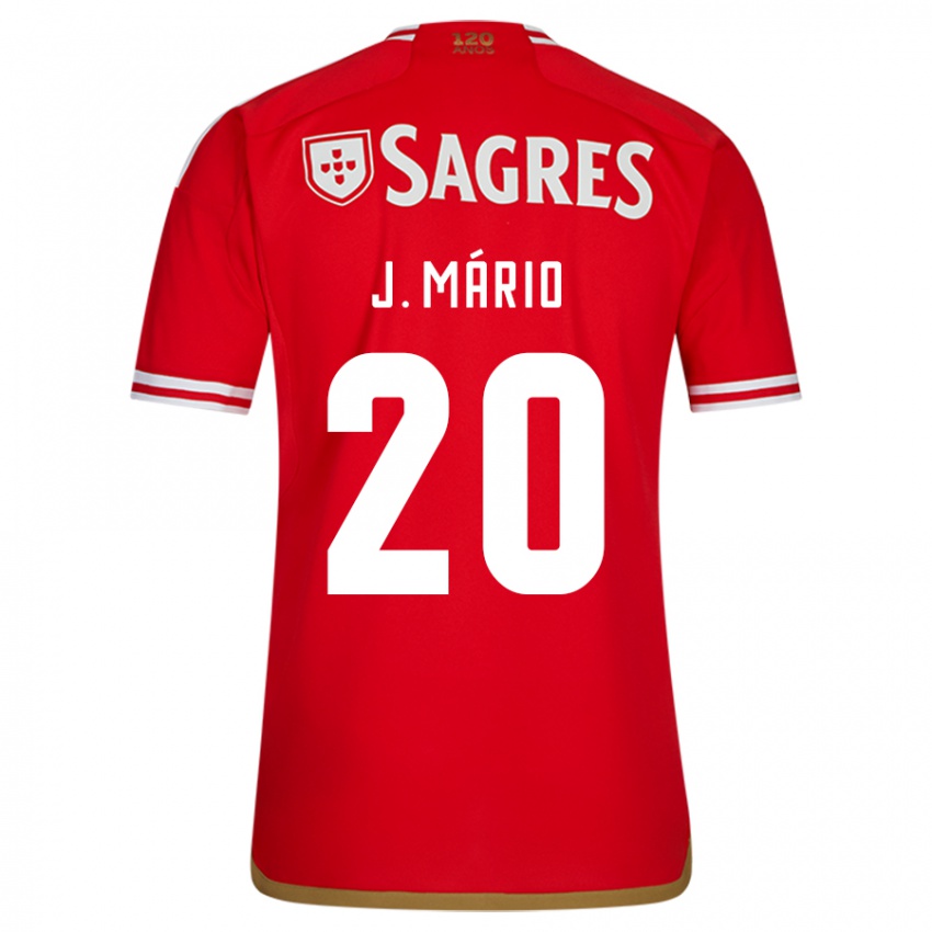 Enfant Maillot João Mário #20 Rouge Tenues Domicile 2023/24 T-Shirt Suisse