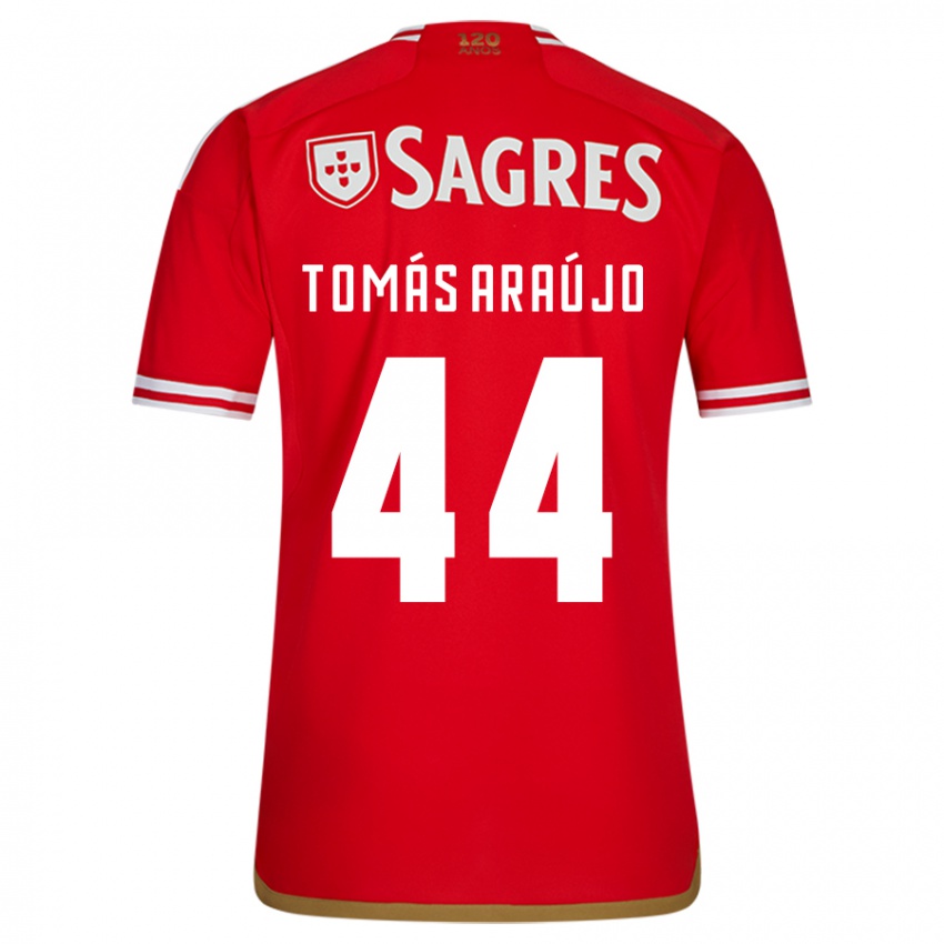 Enfant Maillot Tomás Araújo #44 Rouge Tenues Domicile 2023/24 T-Shirt Suisse