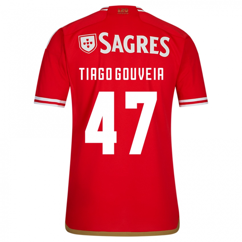 Enfant Maillot Tiago Gouveia #47 Rouge Tenues Domicile 2023/24 T-Shirt Suisse