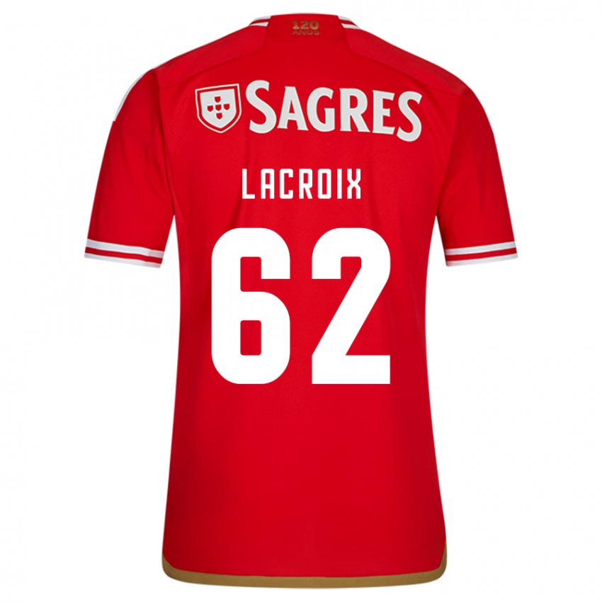 Kinder Lenny Lacroix #62 Rot Heimtrikot Trikot 2023/24 T-Shirt Schweiz