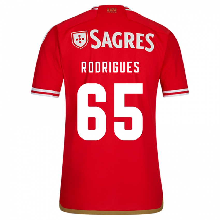 Enfant Maillot Rafael Rodrigues #65 Rouge Tenues Domicile 2023/24 T-Shirt Suisse