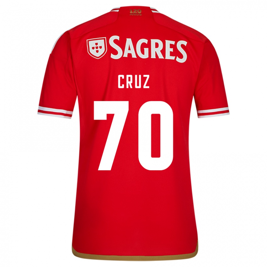 Enfant Maillot Filipe Cruz #70 Rouge Tenues Domicile 2023/24 T-Shirt Suisse