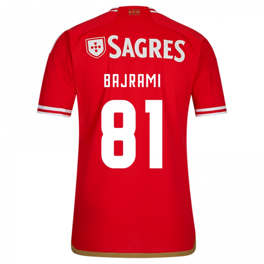 Enfant Maillot Adrian Bajrami #81 Rouge Tenues Domicile 2023/24 T-Shirt Suisse