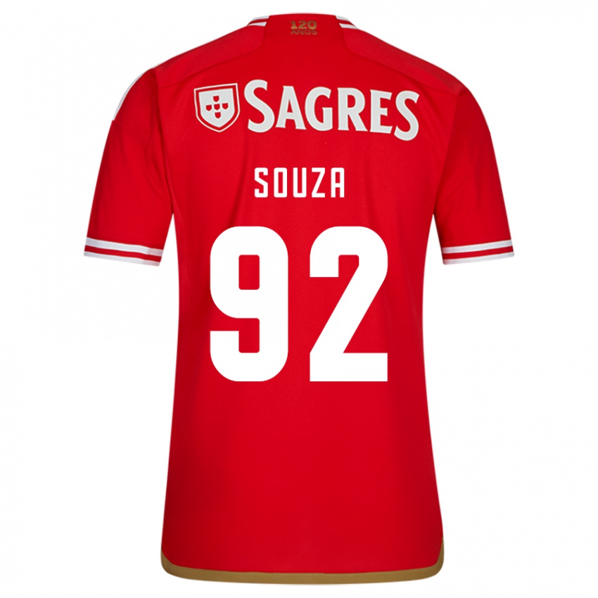 Enfant Maillot Pedro Souza #92 Rouge Tenues Domicile 2023/24 T-Shirt Suisse