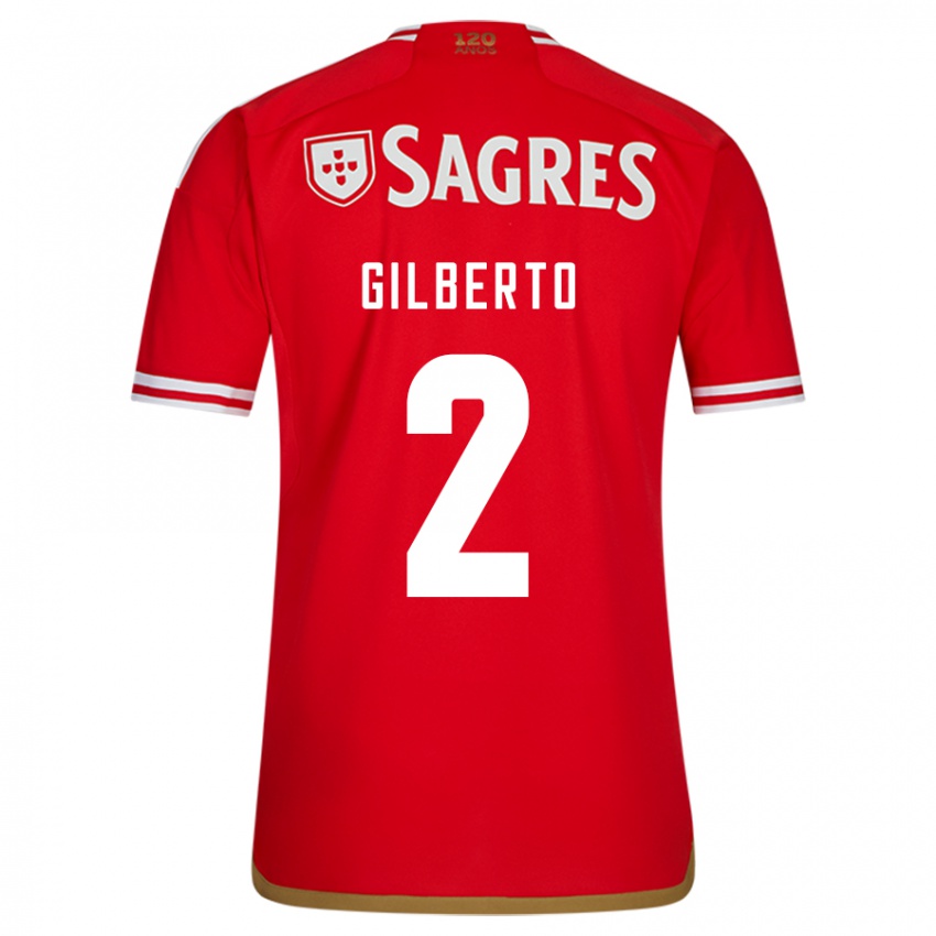 Enfant Maillot Gilberto #2 Rouge Tenues Domicile 2023/24 T-Shirt Suisse