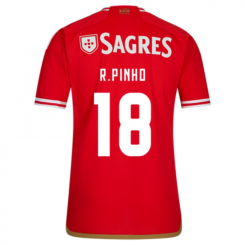 Enfant Maillot Rodrigo Pinho #18 Rouge Tenues Domicile 2023/24 T-Shirt Suisse