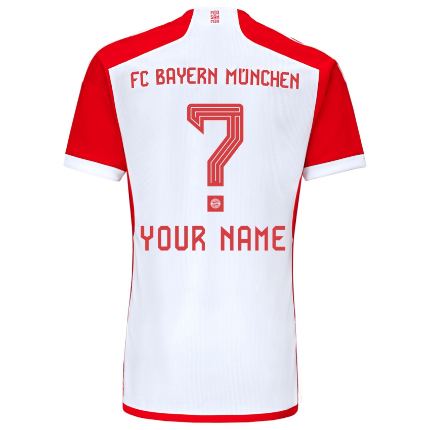 Enfant Maillot Votre Nom #0 Rouge Blanc Tenues Domicile 2023/24 T-Shirt Suisse